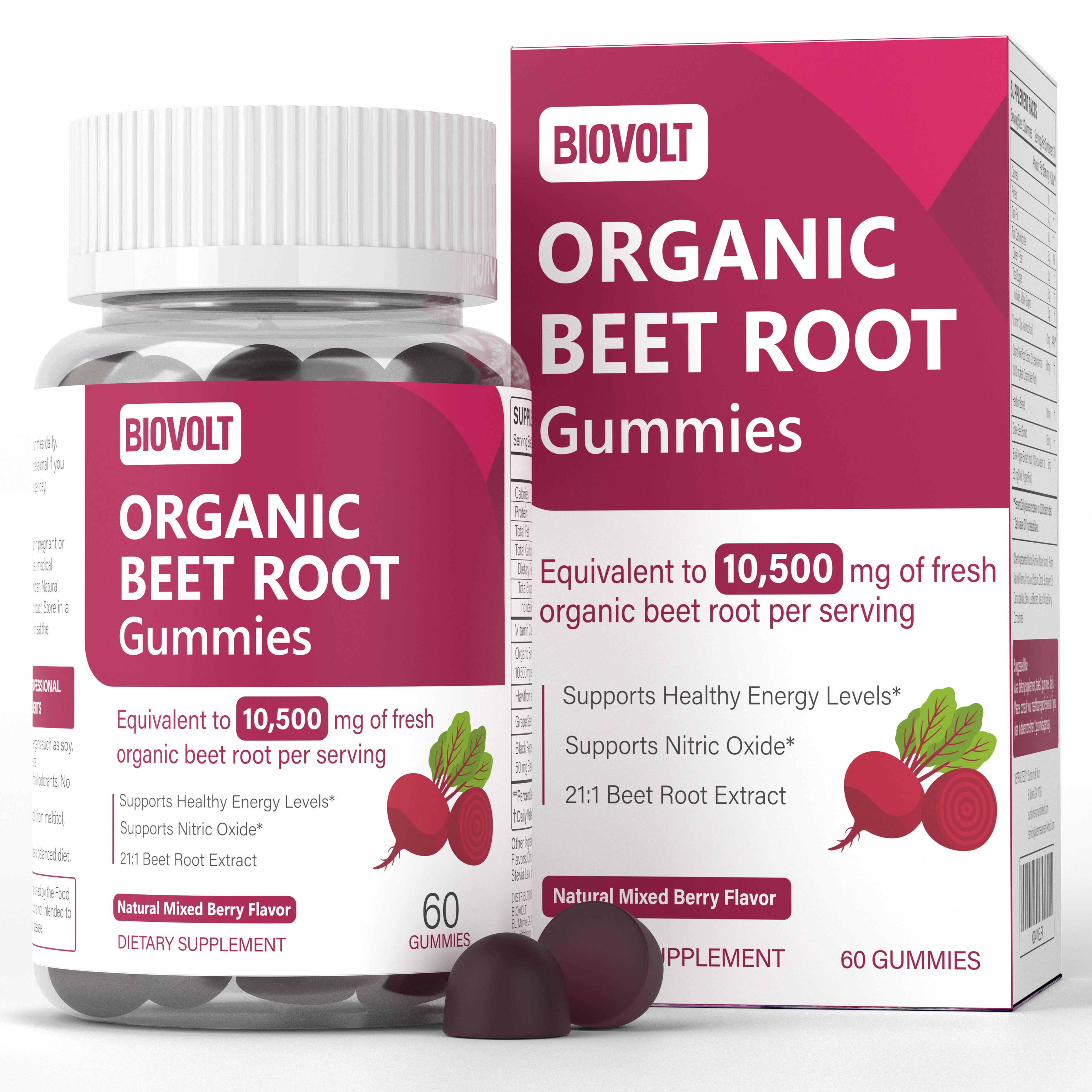 BioVolt Beetroot Gummy Supplement