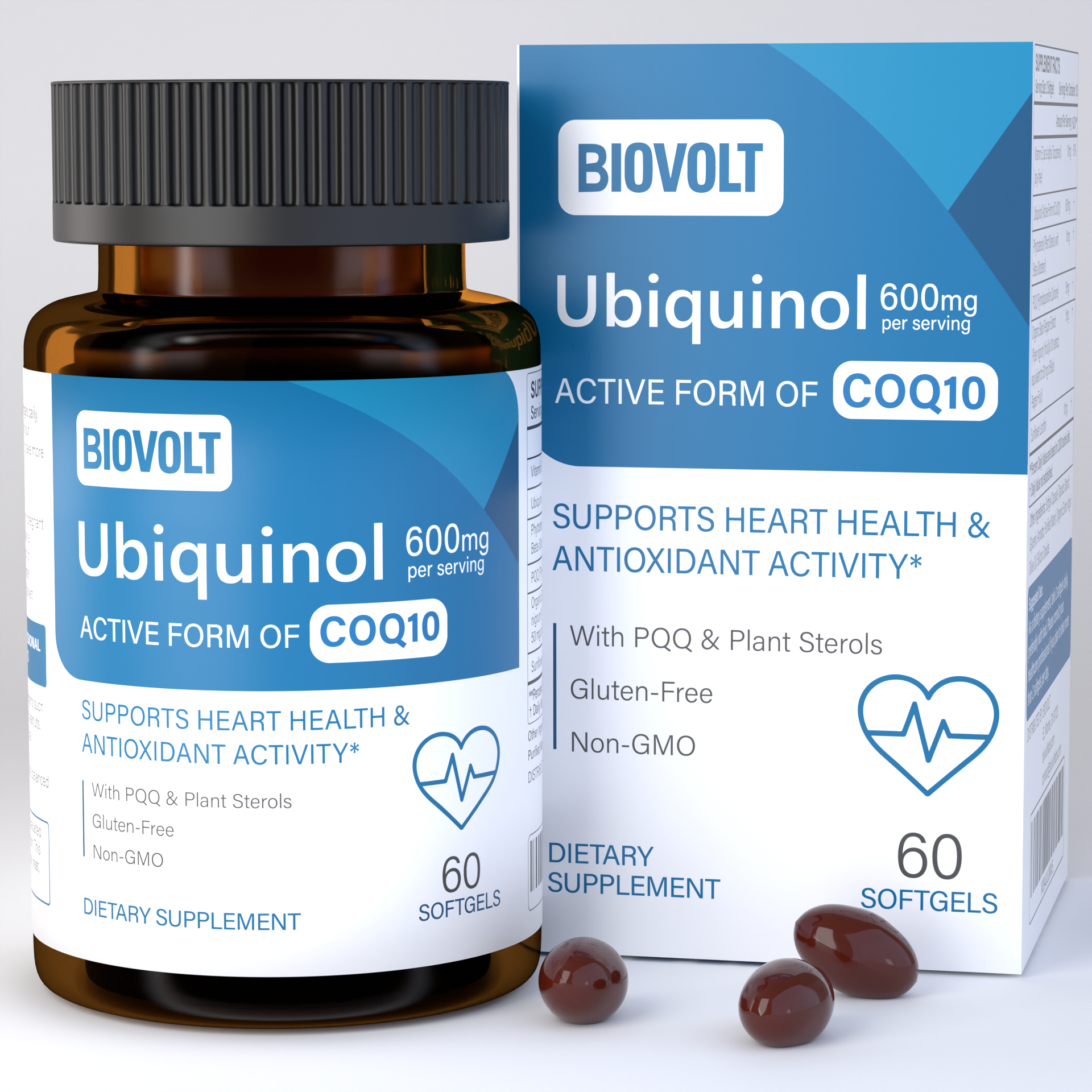 BioVolt Ubiquinol COQ10 600 mg Per Serving